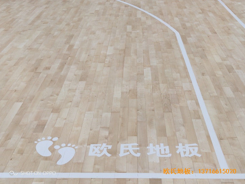 西寧世紀職業(yè)技術(shù)學?；@球館運動地板鋪設(shè)案例4